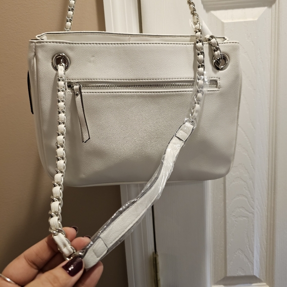 INC International Concepts Deliz Chain Shoulder Bag White NWT! - Picture 7 of 13